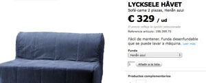 REGALO sofacama Ikea 1